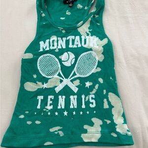 Flowers by Zoe Green Tennis Graphic Tank Top